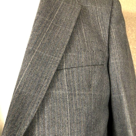 Alexandre London Collection Custom Tailored Plaid Wool Jacket Blazer Bri… - Picture 2 of 8